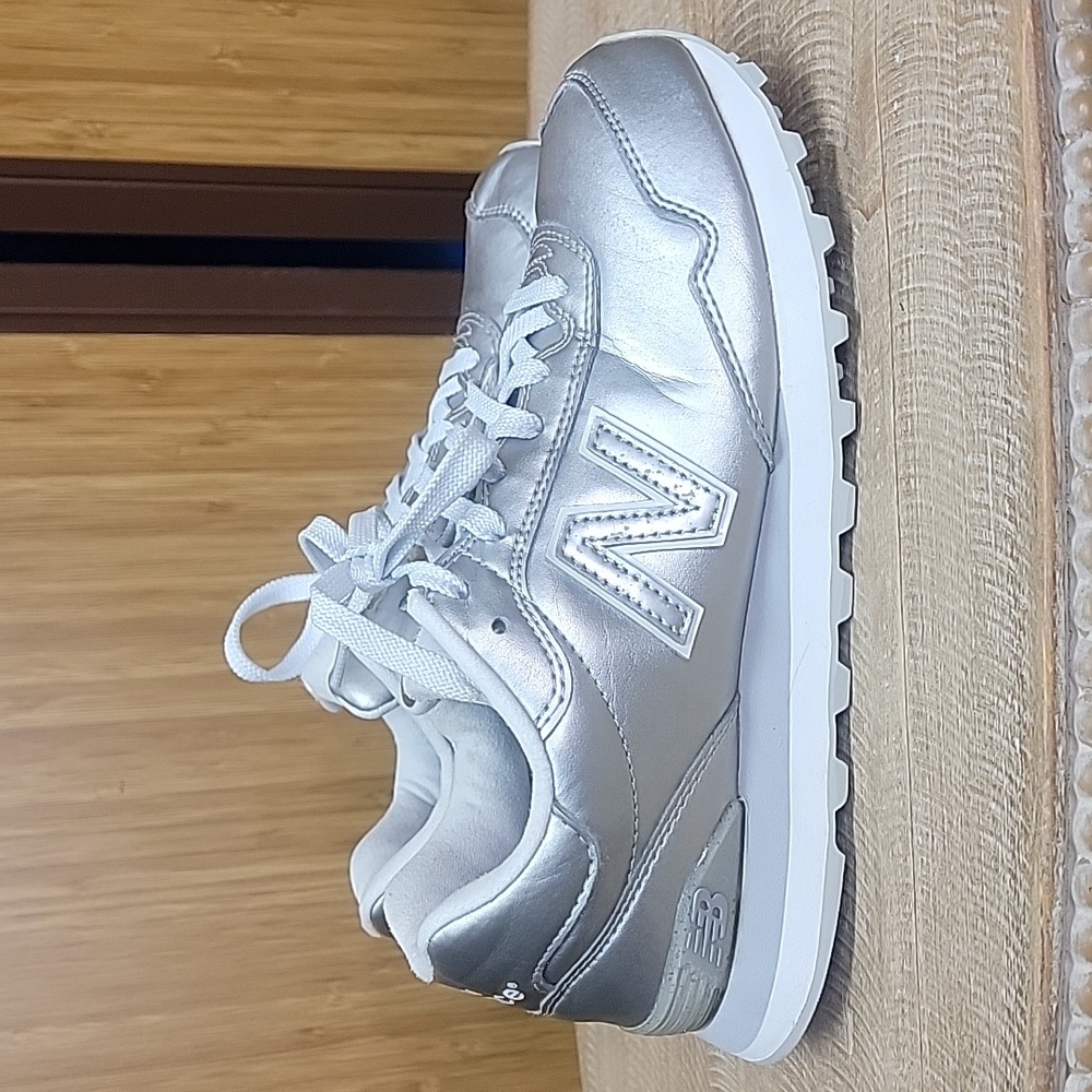 New Balance Silver Athletic Shoes